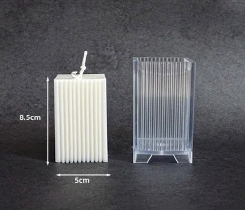 Molde Vela Acrilico 8,5cm Cera Soja Parafina 1