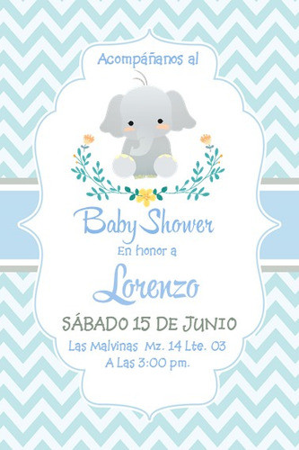 Invitacion Digital Baby Shower Tarjeta Whatsapp Redes 1