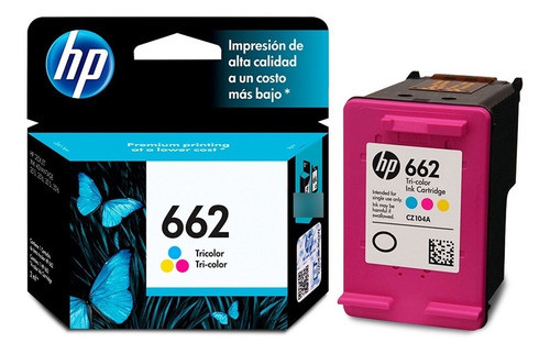 Cartucho Original Hp 662 Tri Color 1515 / 2645 / 3545- Cs 0