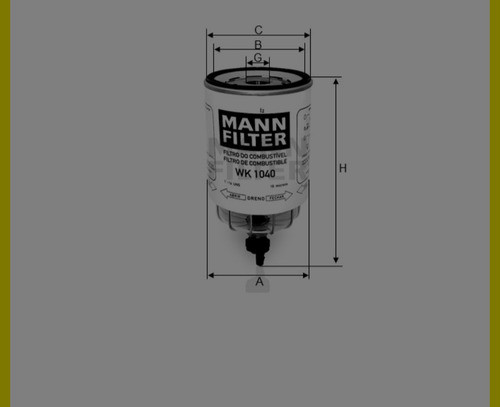 Filtro Trampa De Agua Mann Wk1040 1