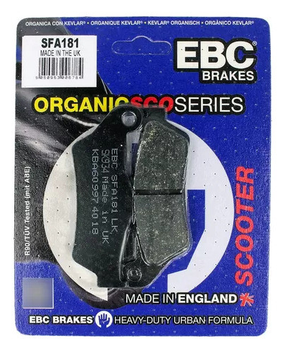 Pastilla Freno Ebc Sfa181 Bajaj Pulsar 200 Ns 14-16 1