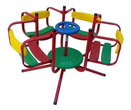 Calesita Infantil De Caño Y Pvc 0