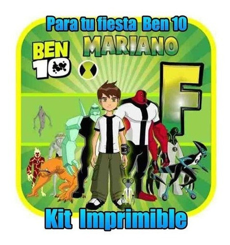 Kit Imprimible   Fiesta De Ben 10 0