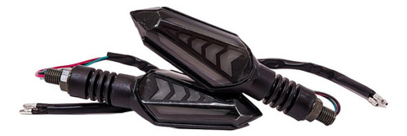 Luz De Giro Ambar Para Moto Con Luz Led Running Ambar X2 Uni 1