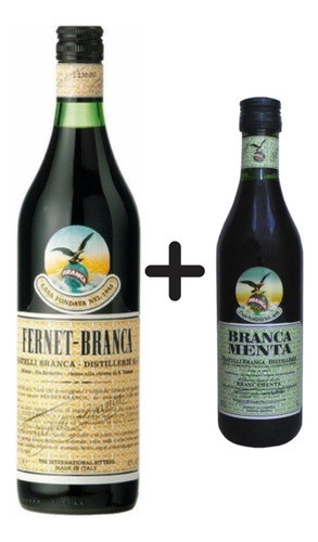 Combo Fratelli Branca 1 Fernet X Litro + Brancamenta X 450cc 0