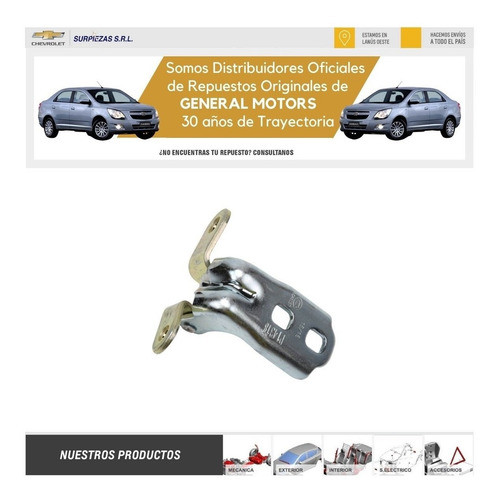 Bisagra Superior Puerta Der Cobalt Chevrolet Original 1