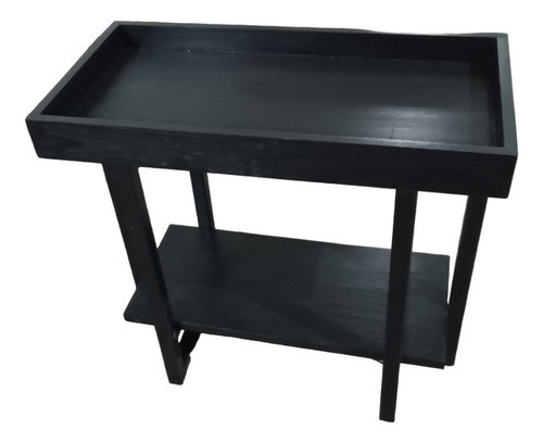 Consola Mesa Bar Botellero Madera Base De Hierro 1