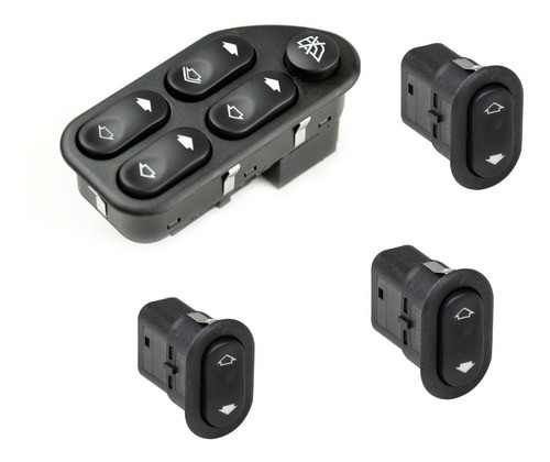 Kit 4 Teclas Levantavidrios Ford Ecosport Fiesta Ranger Cuot 0