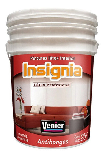 Pintura Interior Latex Profesional Insignia Venier Bco 25 Kg 0