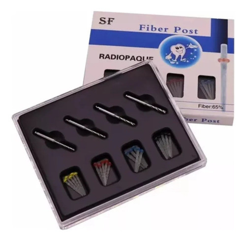 Postes Fibra De Vidrio Odontologicos Kit 4 Medidas 1