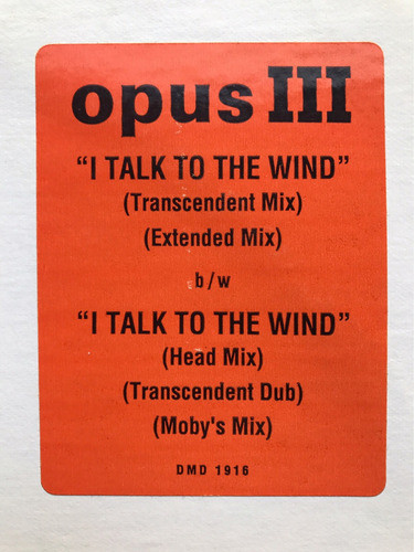 Disco Vinilo Opus Iii / I Talk To The Wind (usa) 0