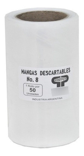 Mangas Descartables N8 - 20 Cm Rollo X 50 U - Parpen Md8r5 0