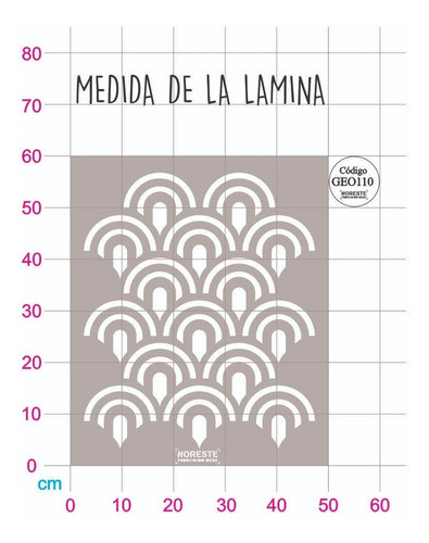 Stencil Geometrico Geo110 Decoracion Pared Piso Telas 50x60 1