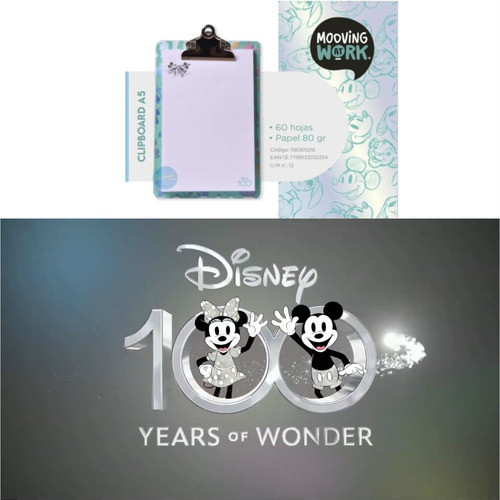 Clipboard De Disney Holo Con Membrete A5 60 Hojas De 80 Grs 1