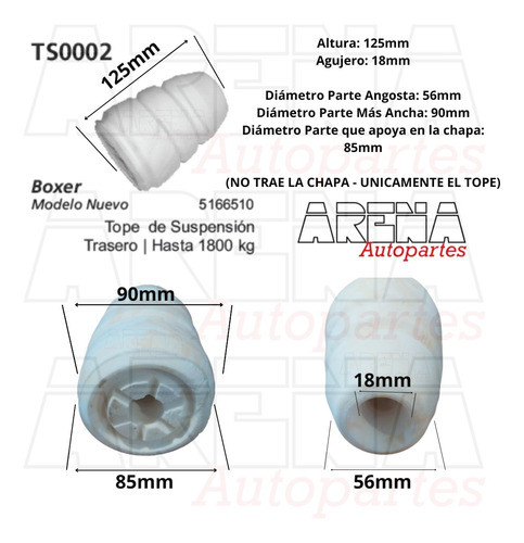 Tope Amortiguador Fiat Ducato Trasero - As0002 1