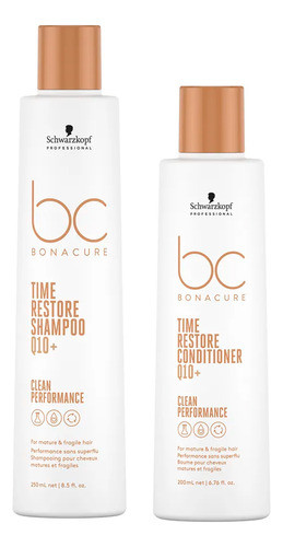Shampoo + Acondicionador Schwarzkopf Time Restore Bonacure 0