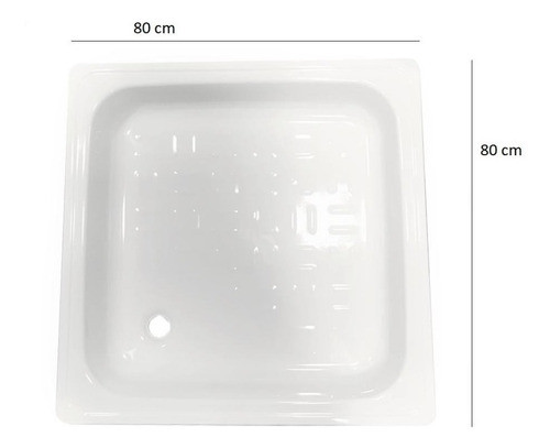 Receptáculo Plato De Ducha Roca América 80x80 Cm Chapa Enloz 1