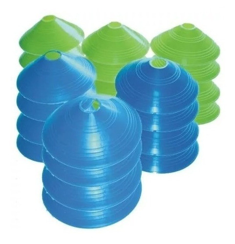 Cono Tortuga Pvc Flexible X 10 Entrenamiento Futbol Hockey 0