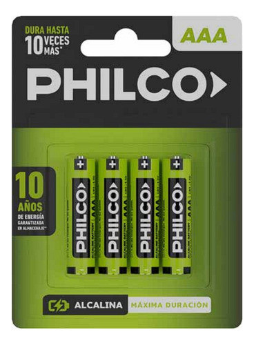 120 Pilas Aaa Triple A Philco Alcalinas 1.5v Distribuidora 0