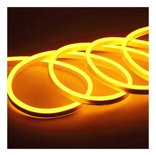 Rollo Luz Neon Led 5m 220v Amarillo 1