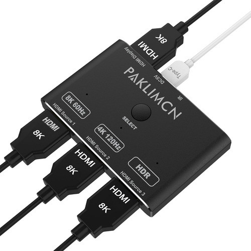 Conmutador Hdmi 2.1, 8k, High Speed, 48 Gbps, Hdmi Di... 0