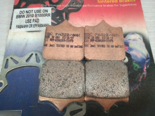 Pastillas De Freno Ebc Fa 322/4 Hh 1