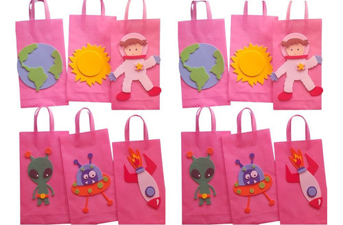 Bolsitas Para Sorpresitas Astronautas Luna Estrella Cotillon 0