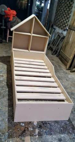Cama Casita Pintada 0