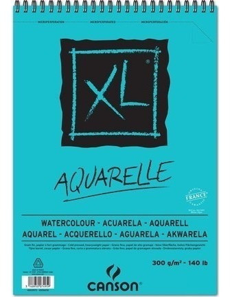 Block Canson Xl Acuarela 300gr A5 Grano Fino 1