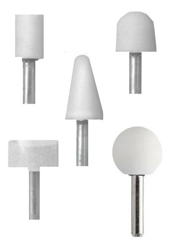 Juego Set 5 Piezas Punta Montadas Fresas 6mm Amoladora Recta 0