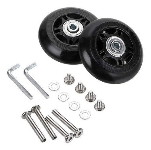 Set De Ruedas De Repuesto Para Valija 60mm X 18mm Pack 2 0