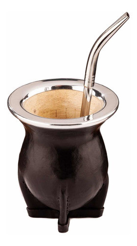 Mate Camionero Uruguayo Calabaza Premium + Pico Loro Acero 0