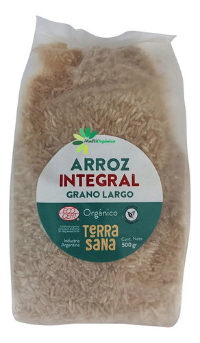 Arroz Integral Grano Largo X 500gr - Organico - Terrasana 0