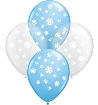 Globos Copos De Nieve X 10 Unidades. 12 Pulgadas 0