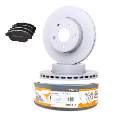 Discos + Pastillas De Freno Vw Voyage Gol Saveiro Trend Del 0