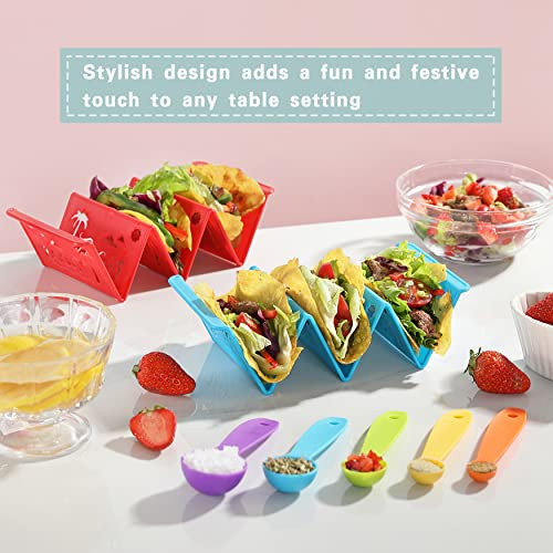 Juego De 6 Soportes Para Tacos Con Estampado De Isla Vituer, 1