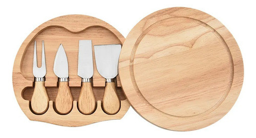Tabla Madera Para Picada Con 4 Accesorios A-118 0