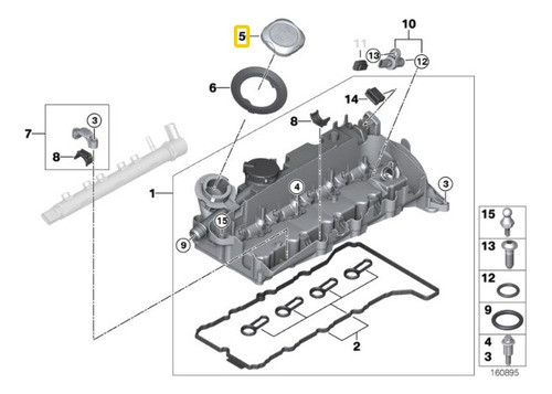 Tapa Llenado Aceite Para Bmw X4 F26  20dx B47 1