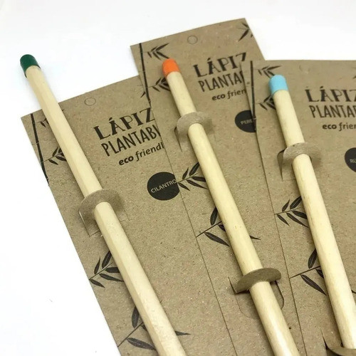 Lapiz Plantable Eco Friendly C/ Blister + Semillas Pack X160 1