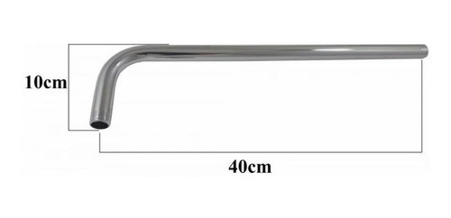 Caño Para Flor De Ducha Acero Cromado 50 Cm 1