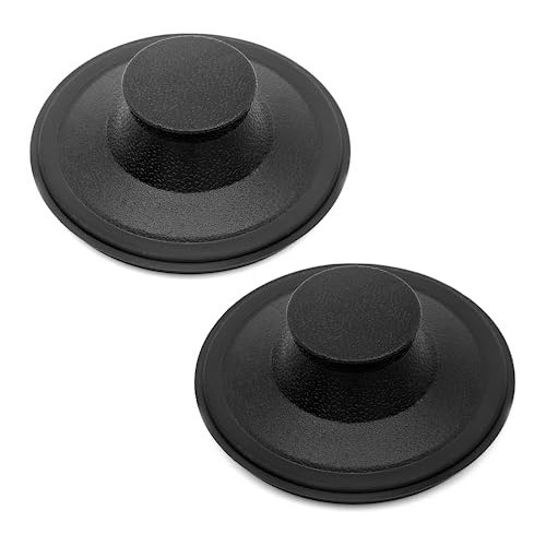 Tapon De Fregadero Cocina 3 1/2 Pulgada Negro 2 Unidades 0
