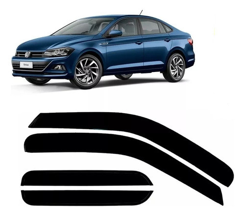 Vw Virtrus 2018 Al 2021  Deflector De Lluvia, Goteros 0