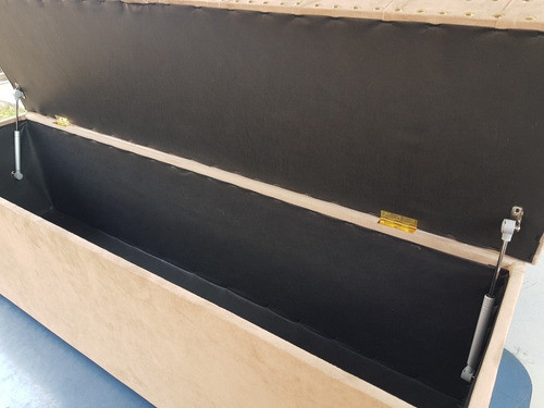 Pie De Cama Capitoné Con Tachas 1.50 Metros 1