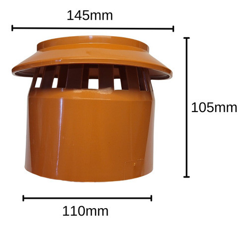 Sombrerete Ventilacion 110 Desague Con Oring Polimex 1