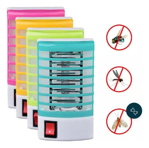 Farol Luz Mata Insecto Mosquito + Cabezal Enchufe Pared Adap 1