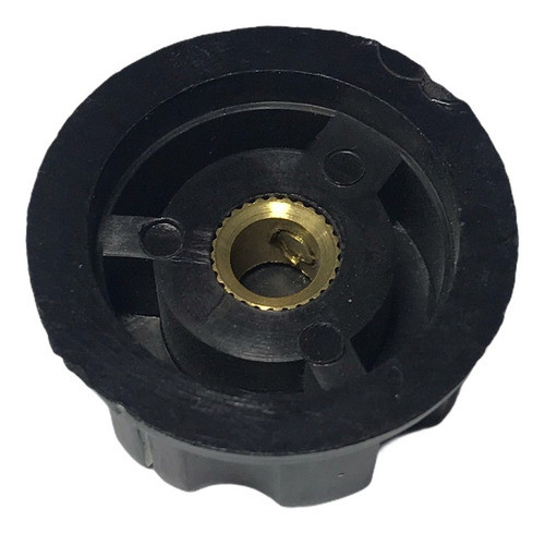 5 Unidades Perilla Potenciometro 33mm X 16mm  Plastico Negro 1