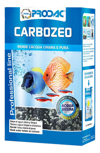 Carbón Activado Y Zeolita Acuario. Prodac Carbozeo 700g 0