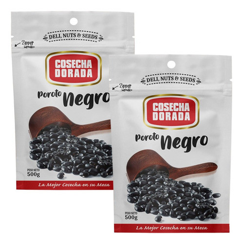 Porotos Negros 1kg Cosecha Dorada - Tresdeseosuy 0