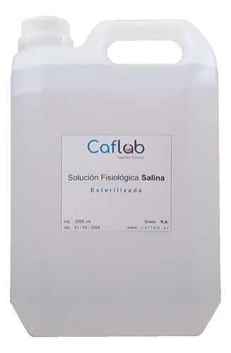 Solución Salina Caflab Fisiológica - 5 L - Caflab - 4 Unid - 0