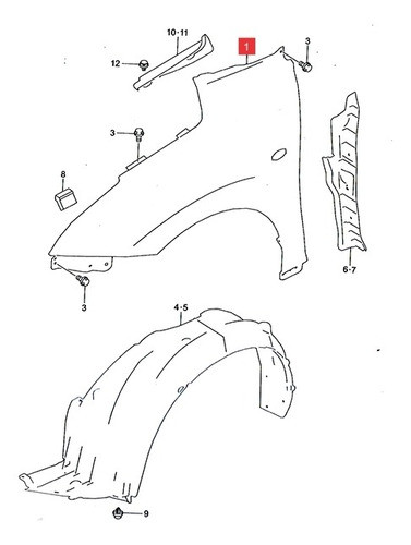 Guardabarro Delt Der C/agu Faro Giro Suzuki Baleno Glx 17-19 0